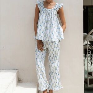Floral Ruffle Pajama Set